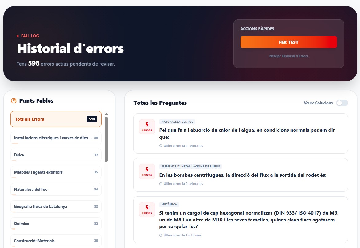 Gestió d'errors