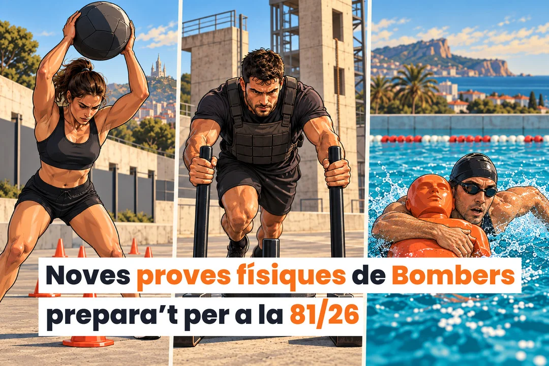 Proves físiques Bombers Generalitat 2026: noves proves, barems i com preparar-les